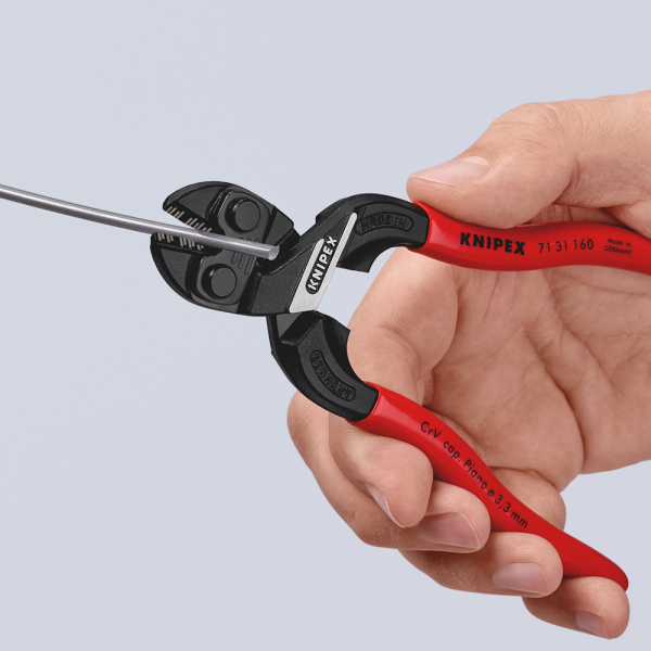 Knipex 71 31 160 CoBolt S Compacte Boutensnijtangen Met Snijuitsparing - 160mm - Detailed view of the product