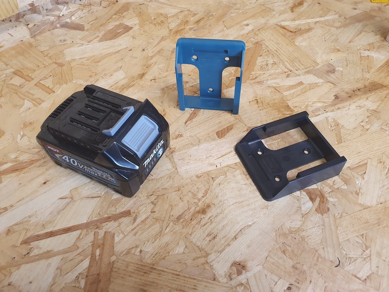 StealthMounts BM-MK40-BLU-6 Accuhouder Voor Makita 40V XGT - Blauw - 6-pack - Detailed view of the product
