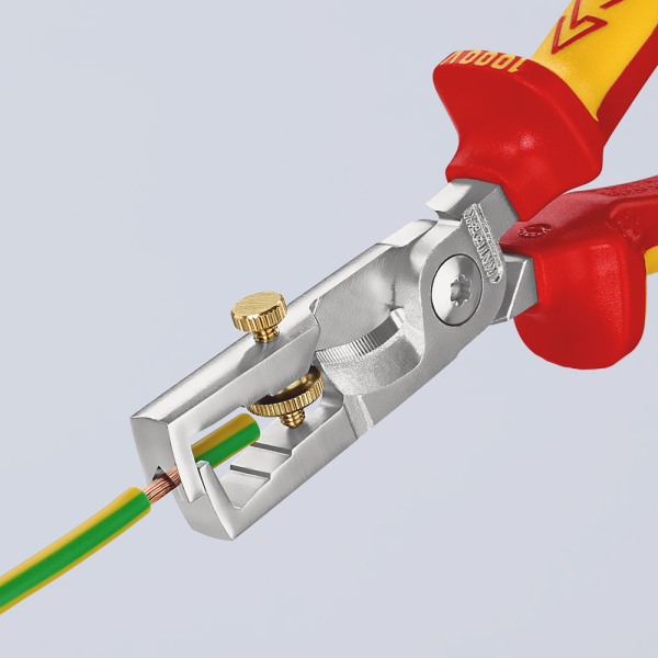 Knipex 13 66 180 StriX VDE Afstriptang Met Kabelschaar - 180mm - Detailed view of the product