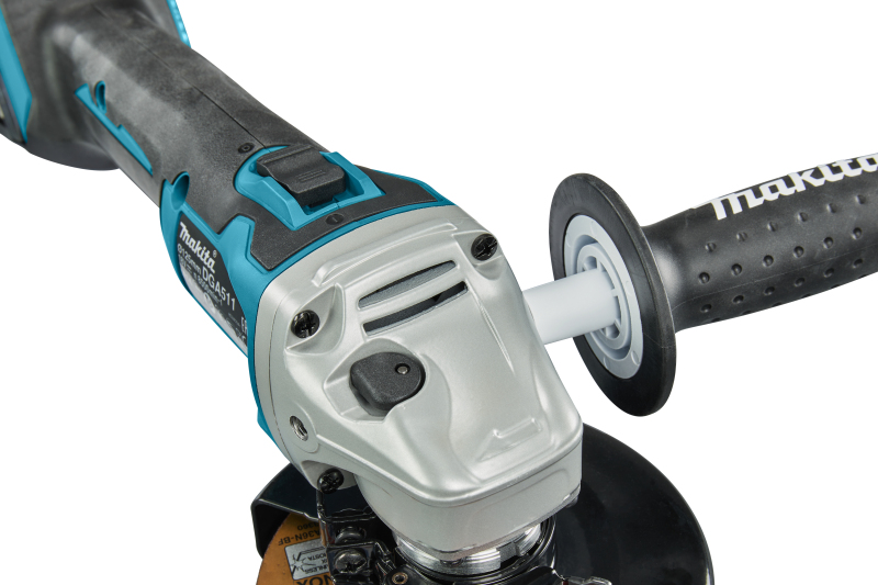 Makita DGA511ZJ 18V Li-Ion Accu Haakse Slijper Body In Mbox - 125mm - Koolborstelloos - Detailed view of the product