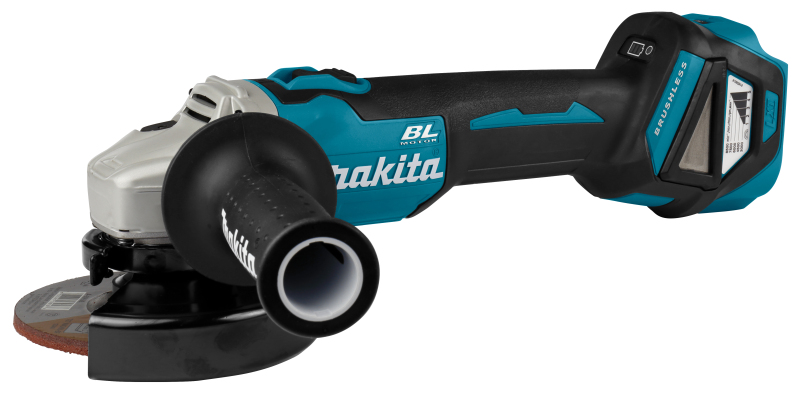 Makita DGA511ZJ 18V Li-Ion Accu Haakse Slijper Body In Mbox - 125mm - Koolborstelloos - Detailed view of the product