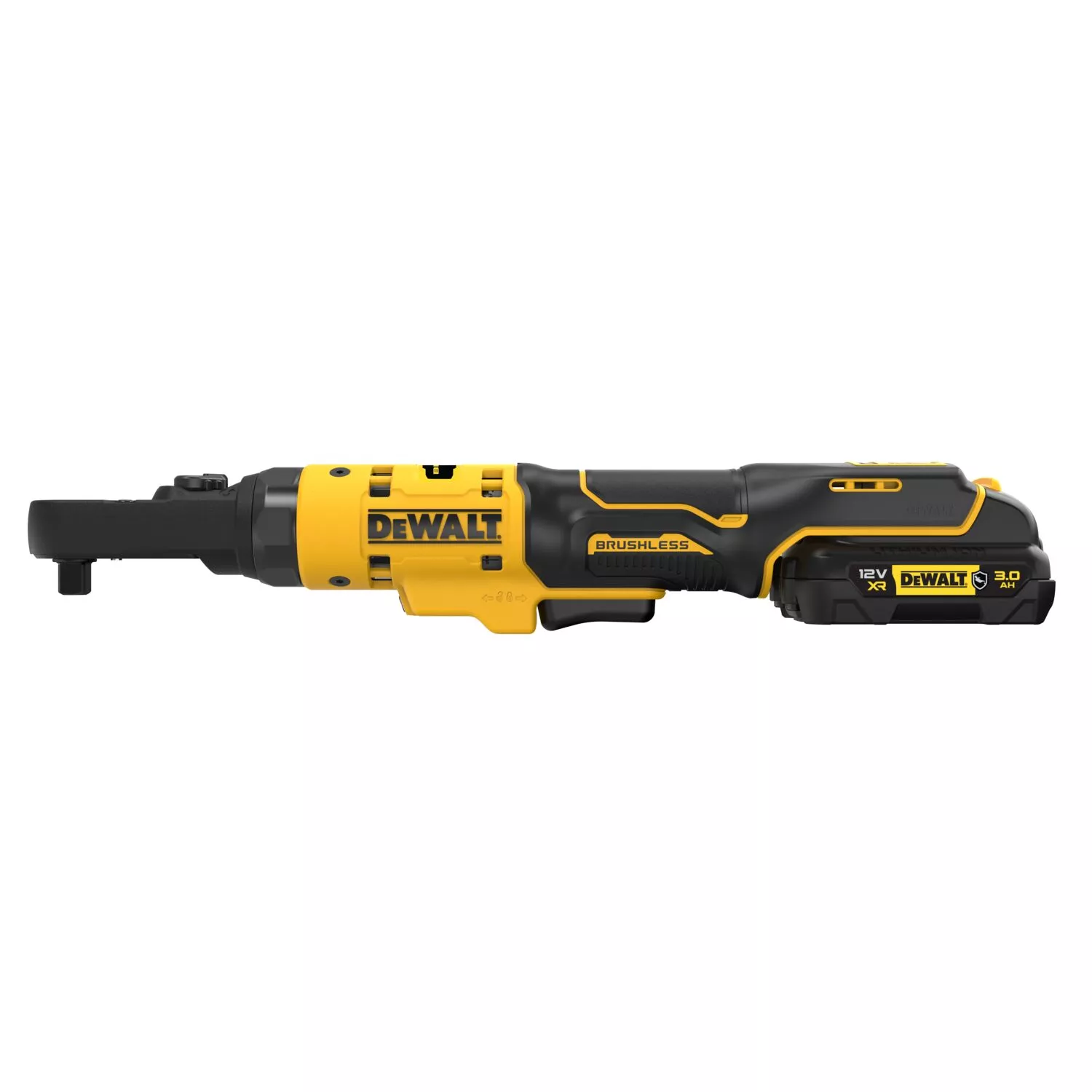 DeWALT DCF500L2G 12V Li-ion Accu Haakse Ratelsleutel Set (1x 3.0Ah Accu) In Inlay - 1/4''&3/8'' thumbnail 3