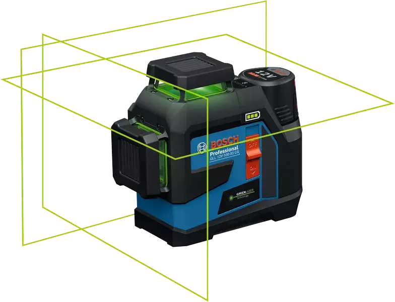 Bosch GLL 12V-100-33 CG 12V Accu Lijnlaser Set (1x 2.0Ah) In L-Boxx - Detailed view of the product