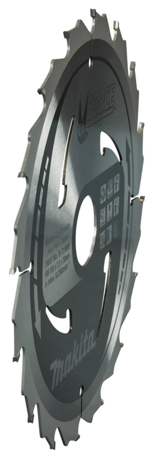 Makita B-31968 Mforce Cirkelzaagblad - 185 X 30 X 32T– Hout thumbnail 2