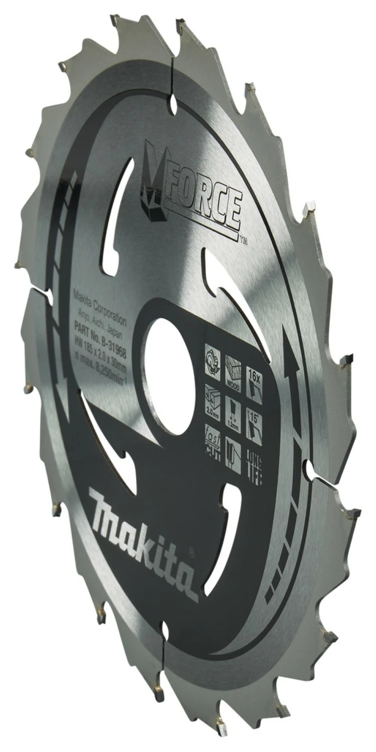 Makita B-31968 Mforce Cirkelzaagblad - 185 X 30 X 32T– Hout thumbnail 3