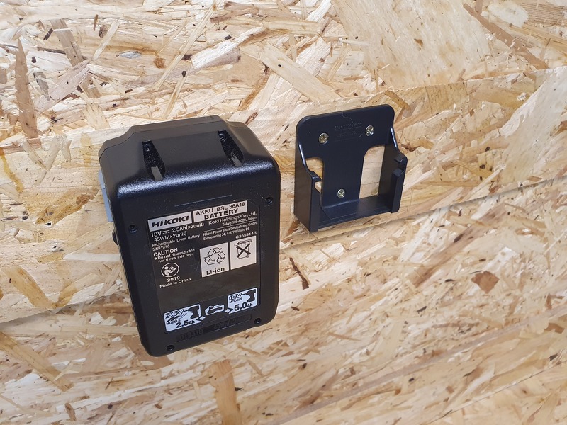 StealthMounts BM-MHH18-BLK-6 Accuhouder Voor Hikoki 18V/36V - Zwart - 6-pack - Detailed view of the product