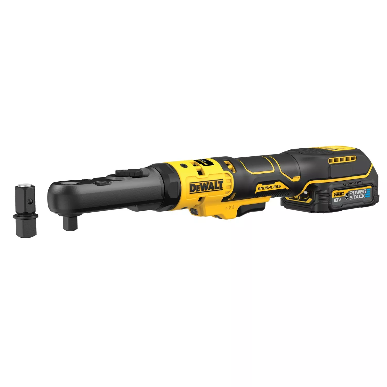 DeWALT DCF510E2G 18V Li-ion Accu Haakse Ratelsleutel Set (1x 1.7Ah Accu) In Inlay - 3/8''&1/2'' thumbnail 2