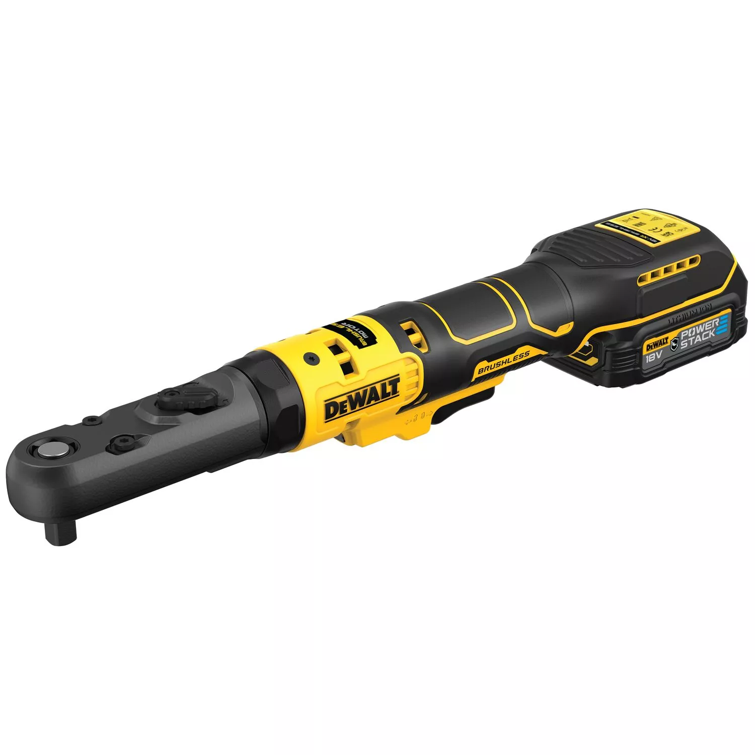 DeWALT DCF510E2G 18V Li-ion Accu Haakse Ratelsleutel Set (1x 1.7Ah Accu) In Inlay - 3/8''&1/2'' thumbnail 4