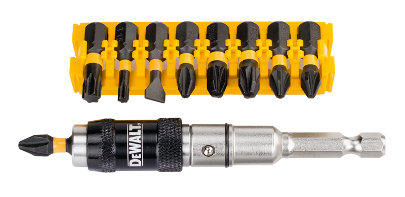DeWALT DT70518T 10-delige Impact Torsion Bitset Met Zwenkbare Bit Tip Houder - Detailed view of the product