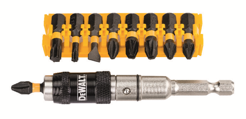 DeWALT DT70518T 10-delige Impact Torsion Bitset Met Zwenkbare Bit Tip Houder - Detailed view of the product