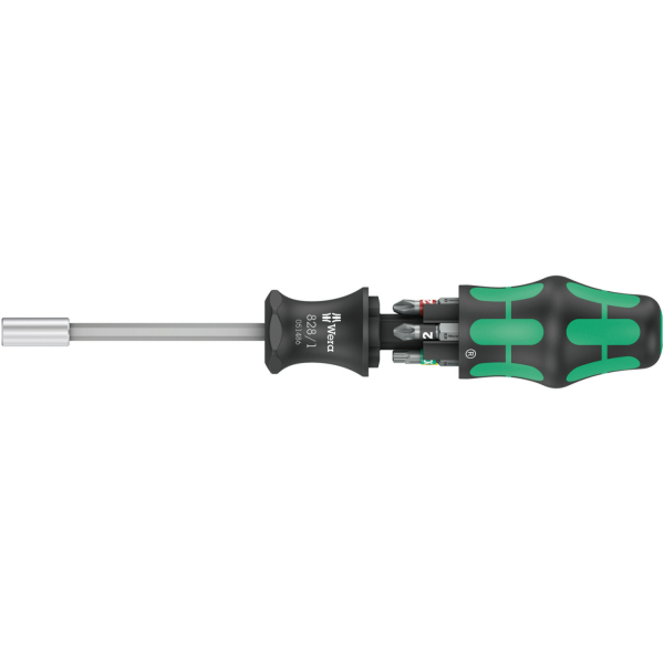 Wera 05051510001 7-delige Kraftform Kompakt 27 Set 1 Handbithouder Met Bits - 1/4"- 25mm