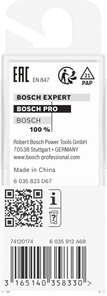 Bosch 2608628372 Vingerfrees Met Verlenging - 2 Snijvlakken - Hardmetaal - 8x25,4mm - Detailed view of the product