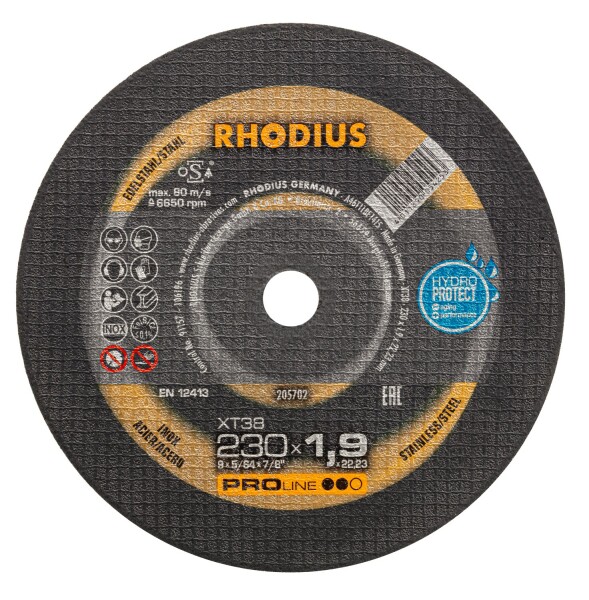 Rhodius 205702 XT38 PROline Ll Doorslijpschijf Extra Dun 230 X 22,23 X 1,9mm (25 St)