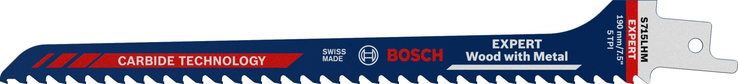 Bosch EXPERT S715LHM Reciprozaagblad - 140mm - Hout/metaal