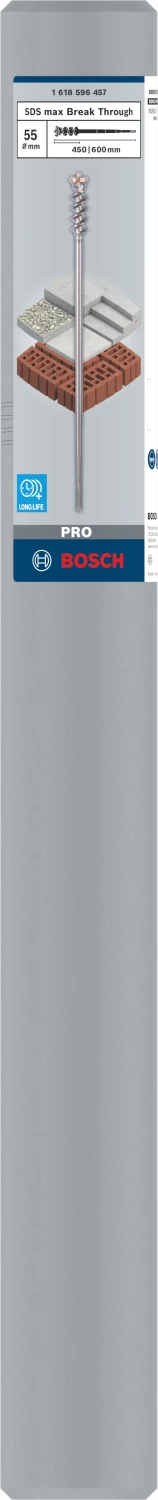 Bosch 1618596457 SDS-Max Doorvoerboor - Type 9 - 55 X 450 X 600mm thumbnail 2