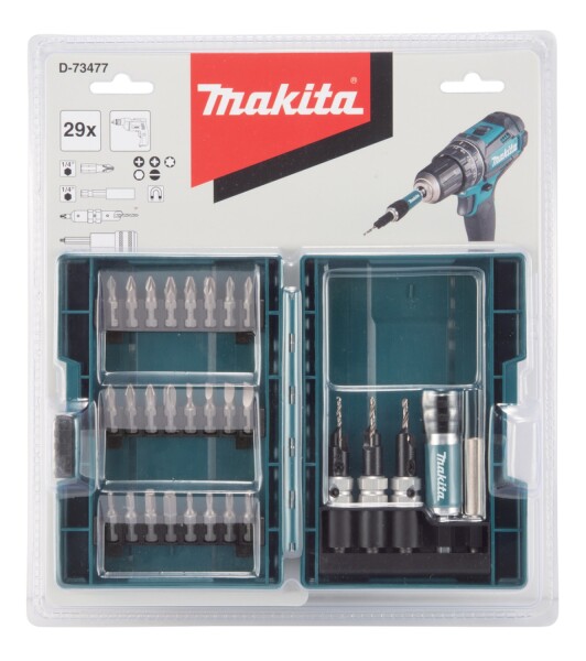 Makita D-73477 29-delige Boor-/schroefbitset Met Quad Driver - Detailed view of the product