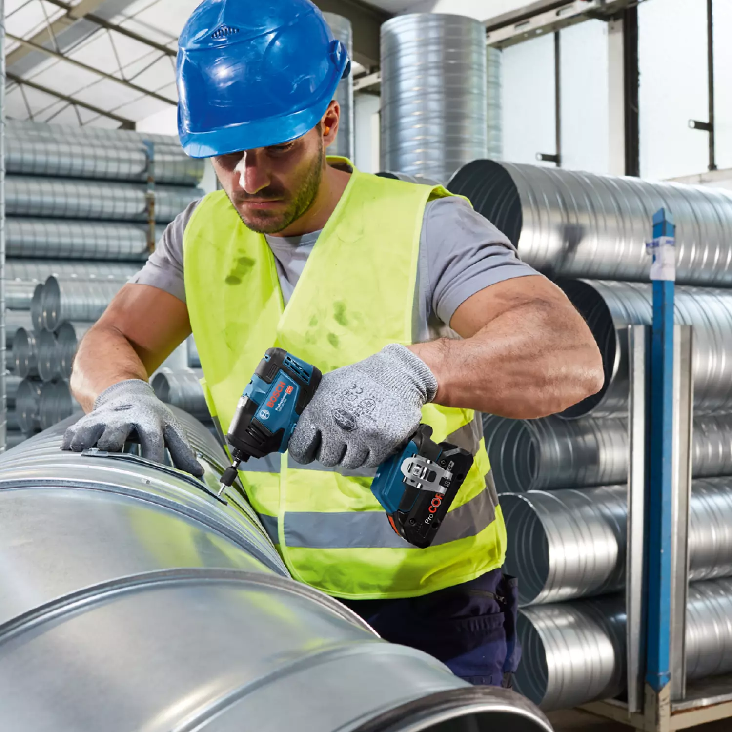 Bosch GDR 18V-200 Slagschroevendraaier Set In L-Boxx - 18V Li-Ion Accu (2x 4,0Ah) - 200Nm - Koolborstelloos thumbnail 4