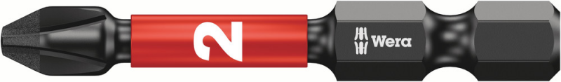 Wera 05057656001 1/4"Philips Impaktor Diamant Bit - PH2 X 50mm (5st) - Detailed view of the product