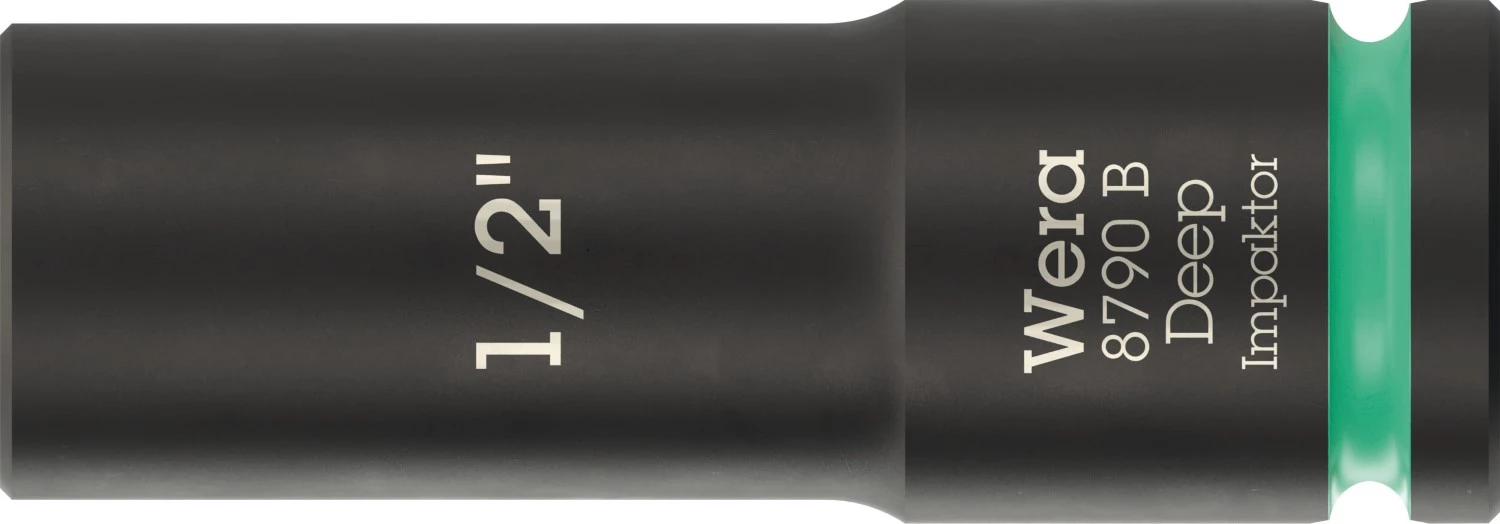Wera 05005568001 8790 B Impaktor Deep Lange Krachtdop - 1/2"- Zeskant - 63mm