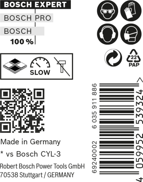 Bosch 2608900640 EXPERT Universeelboor CYL-9 MultiConstruction - 6x60x100mm (10st) - Detailed view of the product