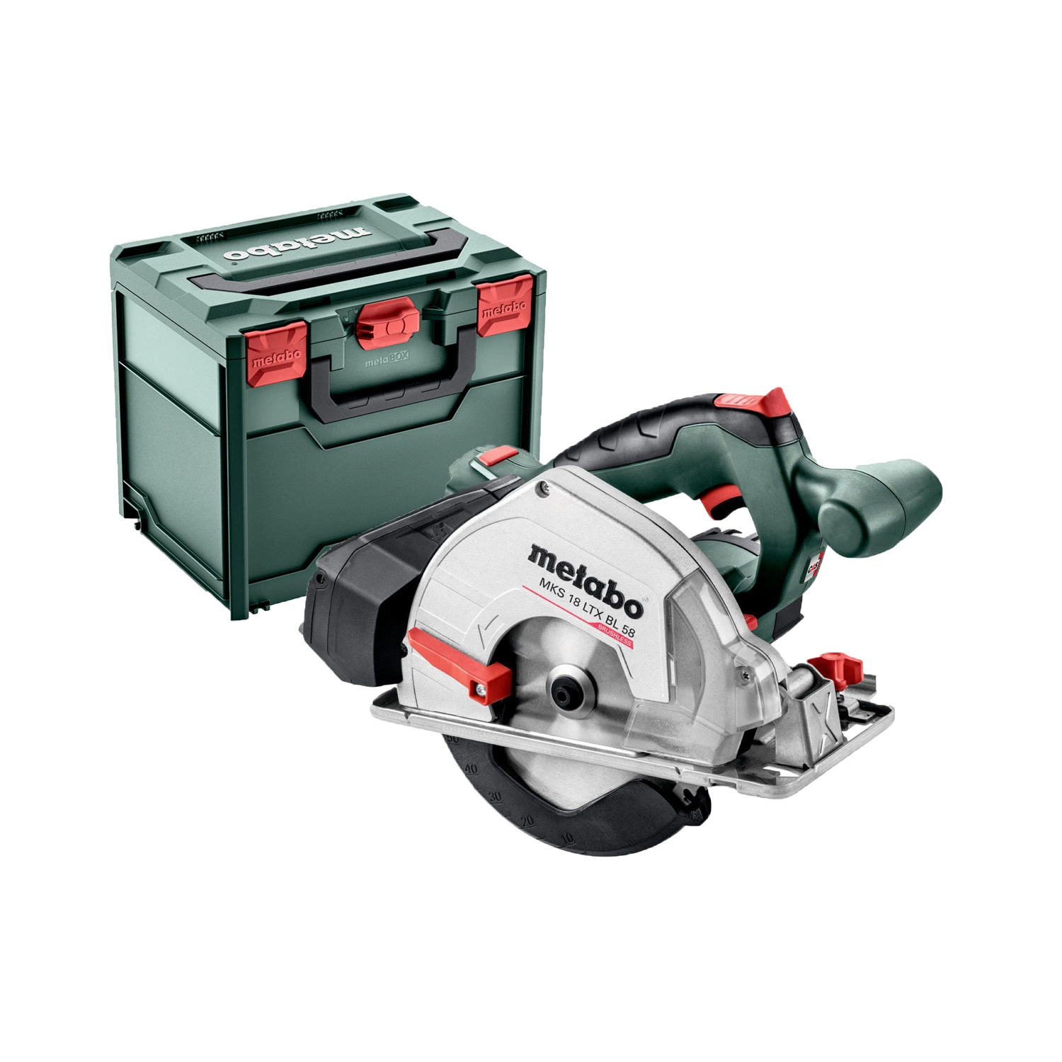 Metabo MKS 18 LTX BL 58 18V Li-ion Accu Metaalcirkelzaag Body In MetaBox - 165mm