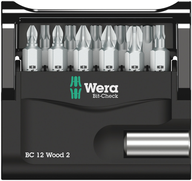 Wera 5057422001 12-delige Bit-Check 12 Wood 2 Bitset - Detailed view of the product