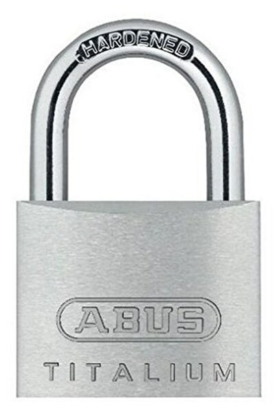 ABUS Hangslot titalium - 60mm - 96TI - aluminium (Verpakt in blister)