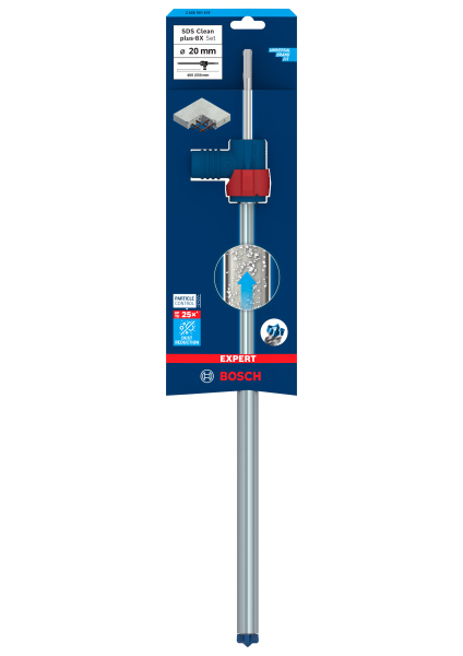 Bosch 2608901619 EXPERT Hamerboor SDS Clean SDS Plus-8X - 20x400x550mm Met Connector - Detailed view of the product