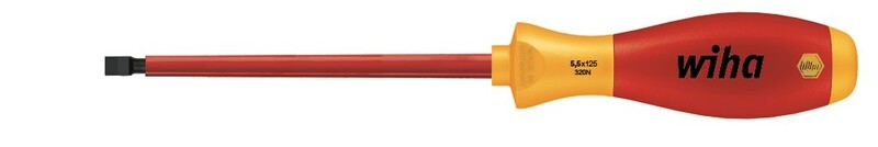 Wiha 320N SoftFinish Electric VDE Schroevendraaier - Sleuf - 2 X 60mm