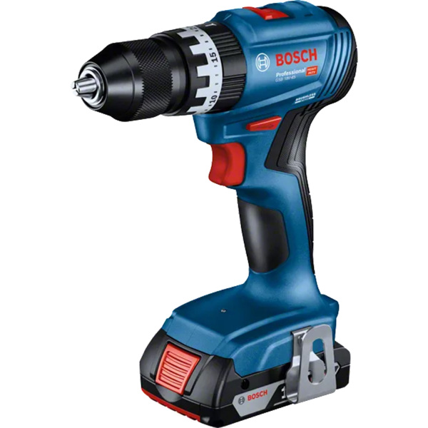 Bosch GSB18V-45 18V Li-ion Accu Schroefboormachine Set (3x 4Ah Accu) In L-Case - 45Nm - Detailed view of the product