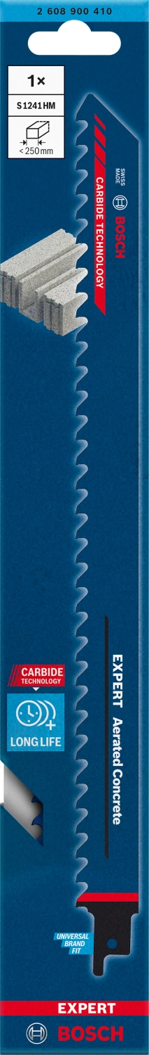 Bosch EXPERT 1241HM Reciprozaagblad - 250mm - Beton thumbnail 2