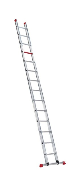 Altrex Atlas AER 1040 Bouwladder - Enkel - Aluminium - 14 Treden - Max. Werkhoogte 4.90 M.