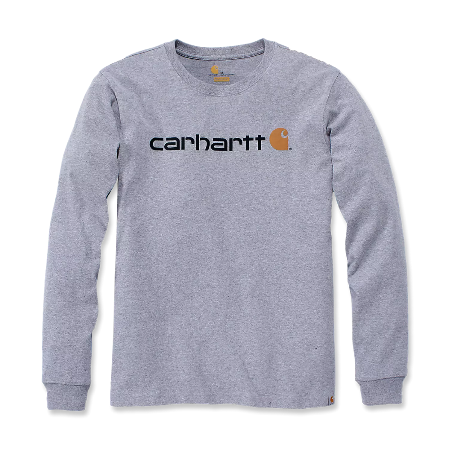 Carhartt Core Logo T-Shirt Long Sleeve Heather Gray - L