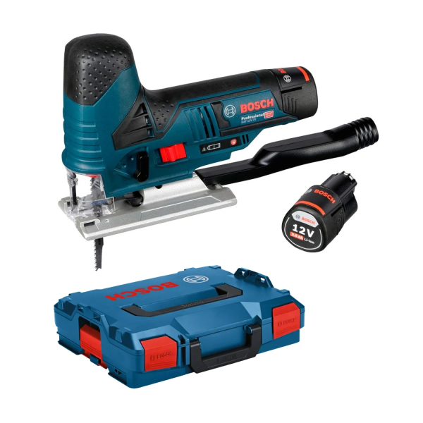 Bosch GST 12V-70 12V Li-Ion Accu Decoupeerzaag Set (2x 3.0Ah Accu) In L-Boxx - T-greep - Variabel EAN: 3165140895200