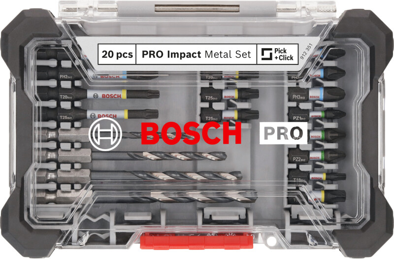 Bosch 2608521U84 20-delige PRO Impact Schroefbits En Metaalboren - Gemengde Set - Default image for the product