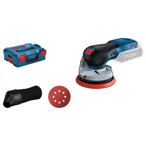 Bosch GEX 18V-125 18V Li-Ion Accu Excenterschuurmachine Body In L-Boxx - 125mm - Koolborstelloos - Detailed view of the product