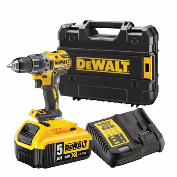 DeWALT DCD791NT 18V Li-ion XR Accu Boor-/schroefmachine Body In TSTAK - Koolborstelloos + 5Ah Accu En Acculader