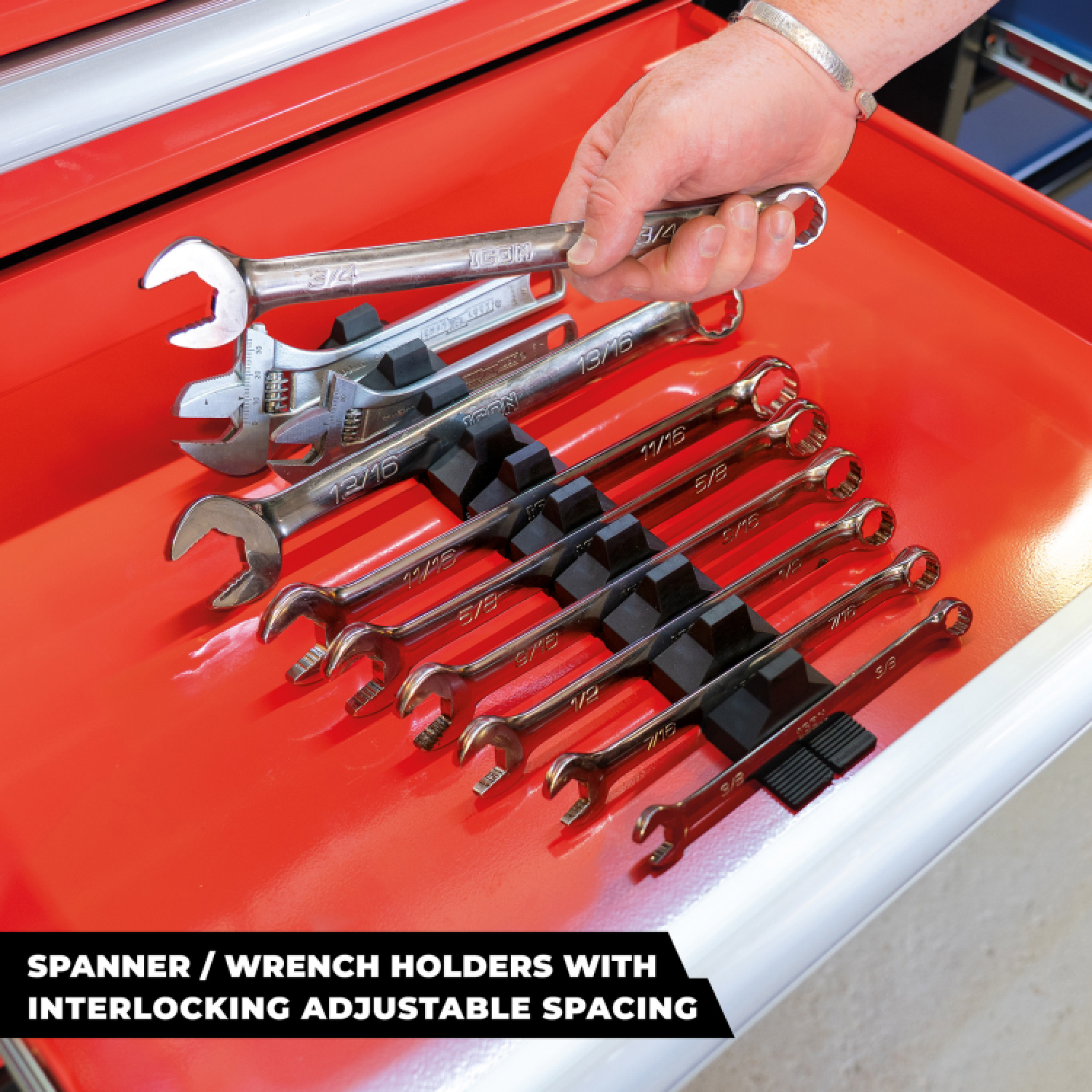 StealthMounts DHSP-SP-10 Drawer Hive Sleutelhouder Voor Ladekast - Zwart - 10 Stuks thumbnail 2