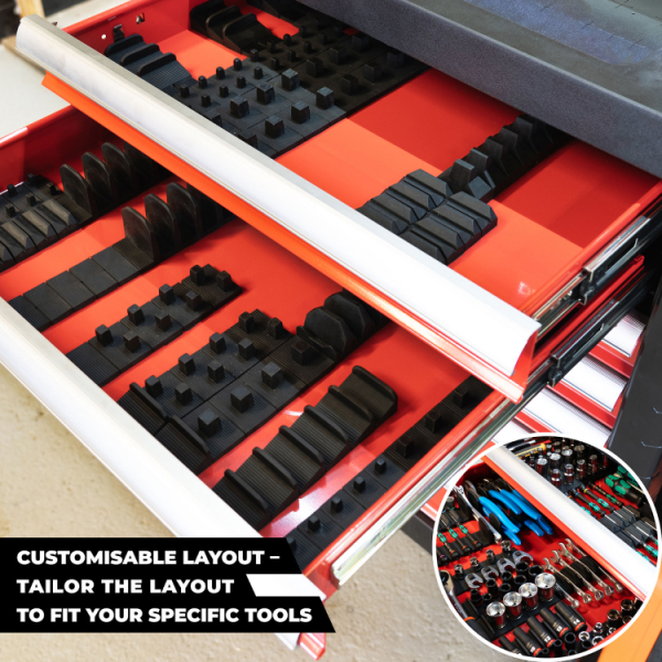 StealthMounts DHSP-SP-10 Drawer Hive Sleutelhouder Voor Ladekast - Zwart - 10 Stuks - Detailed view of the product