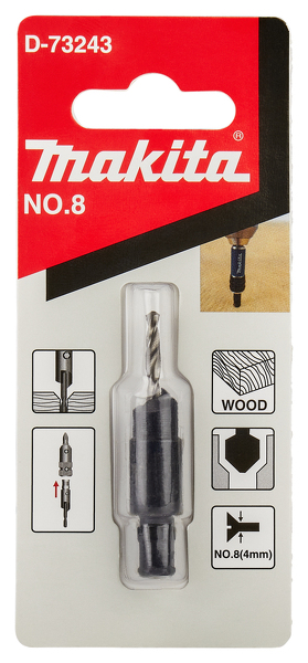 Makita D-73243 Verzinkboor Quad Driver - 2.8mm - Detailed view of the product