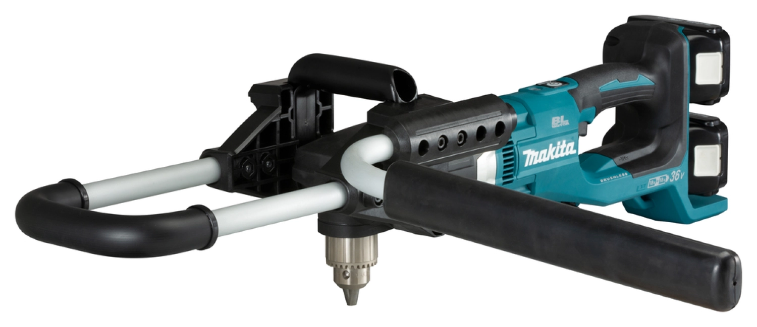 Makita DDG460T2X7 2x18V Li-Ion Accu Grondboor Set (2x 5,0Ah) Incl. Adapters - 150mm - Koolborstelloos thumbnail 3