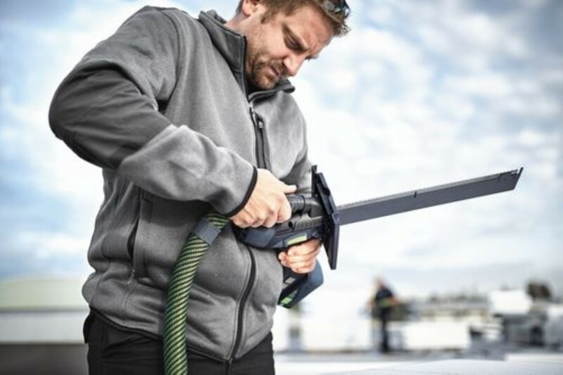 Festool ISC 240 HPC4,0 EBI-Plus 18V Li-Ion Accu Isolatiezaagmachine Set (2x 4,0Ah) In Systainer - 240mm - Detailed view of the product