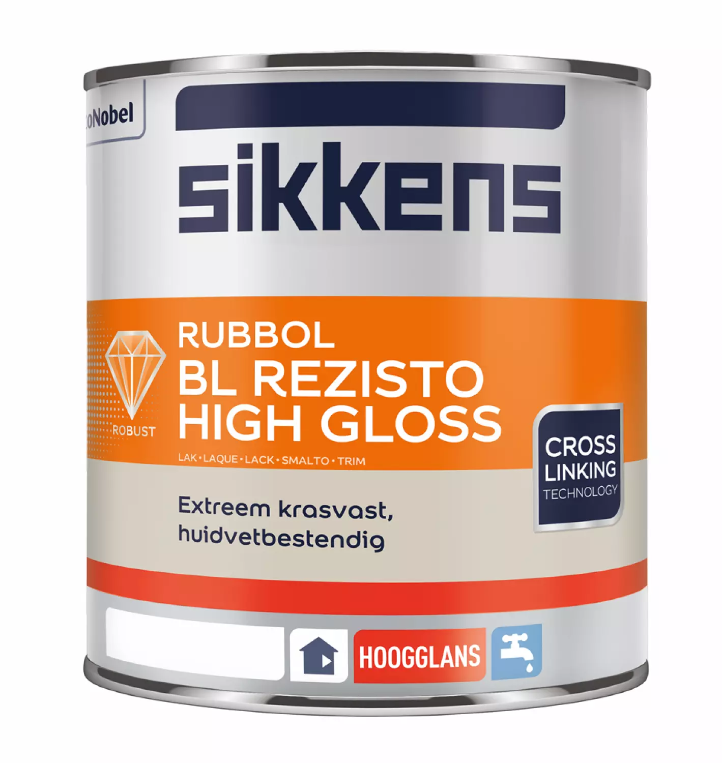 Sikkens Rubbol BL Rezisto High Gloss - Wit - 1L - Lak