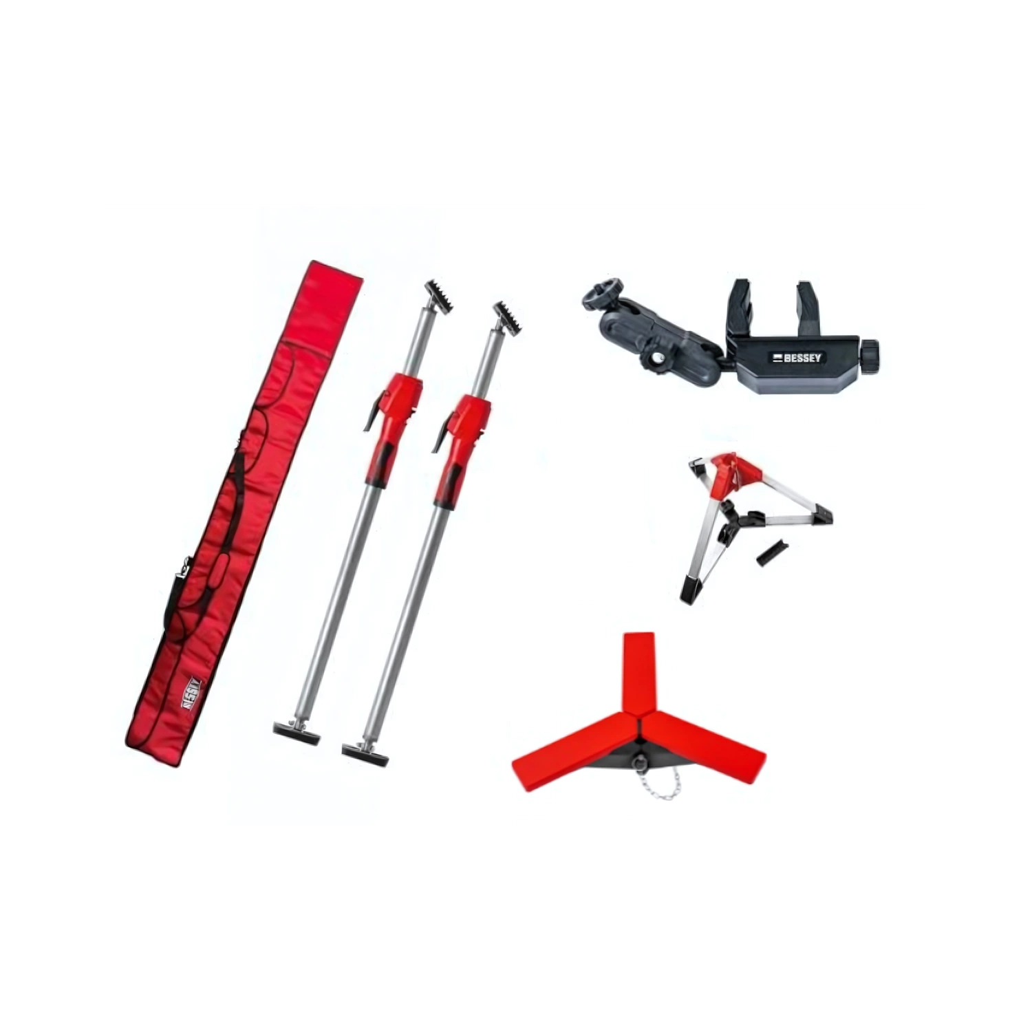 Bessey STE300-SET Plafondstempel - 170-300cm - 350kg afbeelding