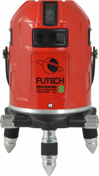FUTECH Multicross 8 HPSD Kruislijnlaser In Koffer– Groen – 50m Met Ontvanger (optie) - 8 Lijnen - Detailed view of the product