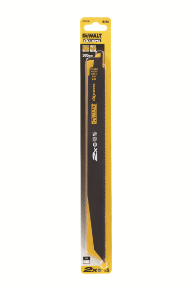 DeWALT DT2314L Reciprozaagblad - 305 X 4,2mm - Hout Met Spijkers (5st) - Detailed view of the product