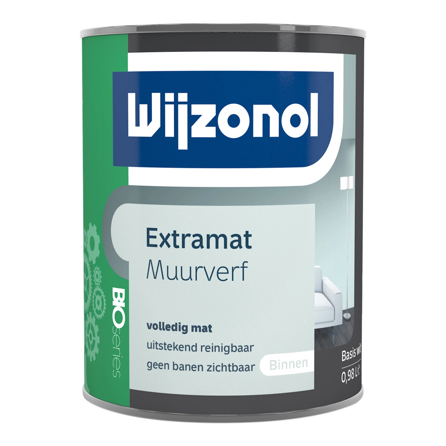 Wijzonol Extramat Muurverf BIO Series - Op Kleur Gemengd - 1L