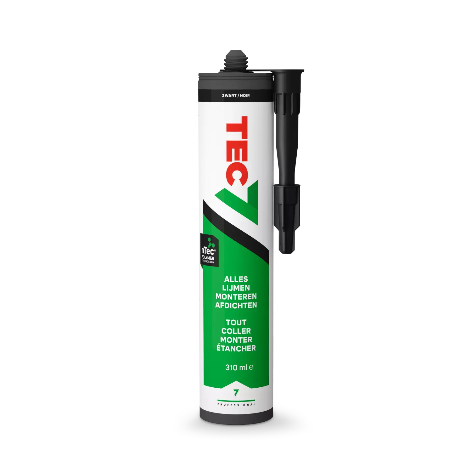 TEC7 Montagekit - Zwart - Koker - 310ml