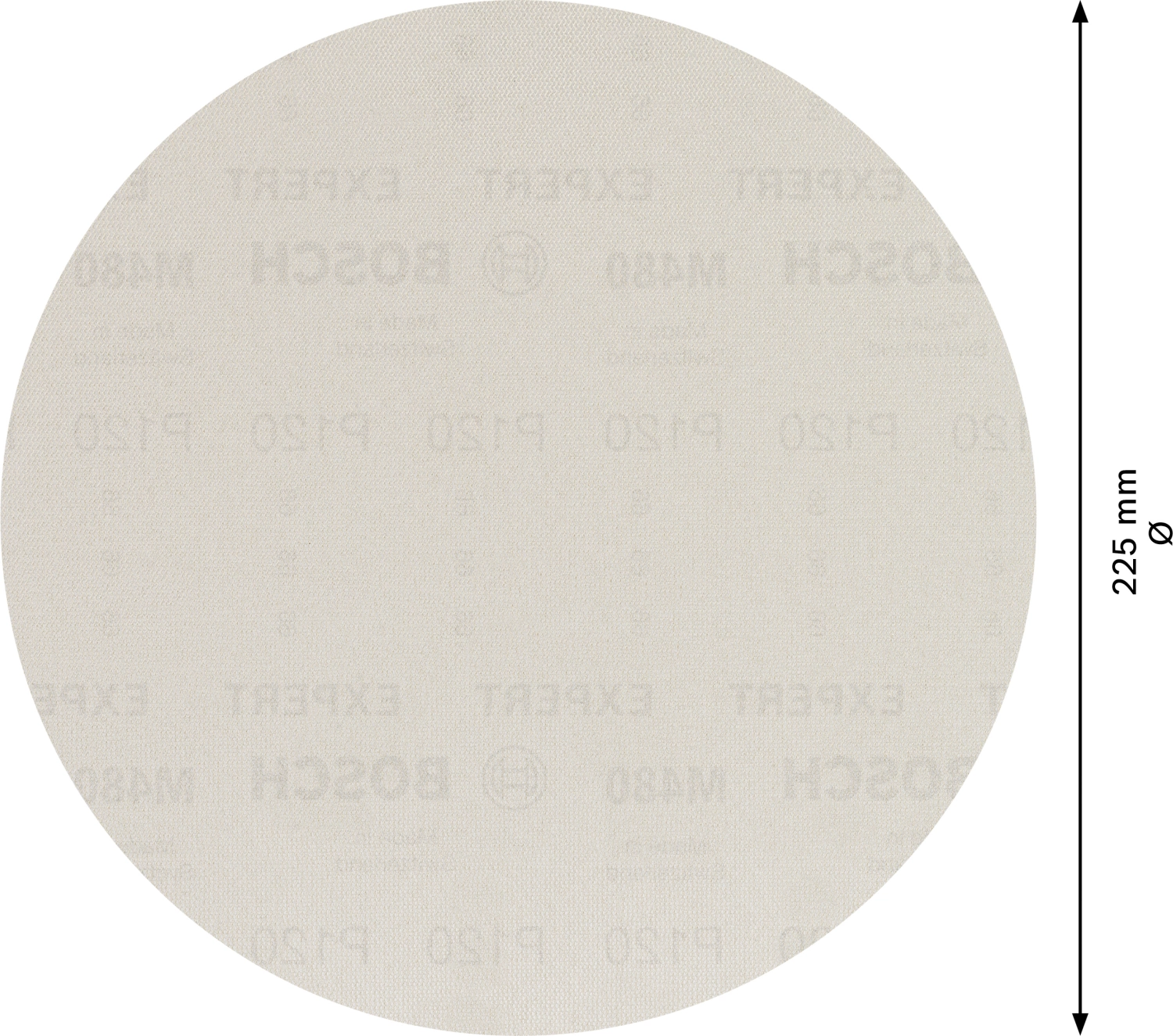 Bosch 2608900709 EXPERT M480 Schuurnet Best For Wood And Paint - 225mm - K120 (25st) thumbnail 4