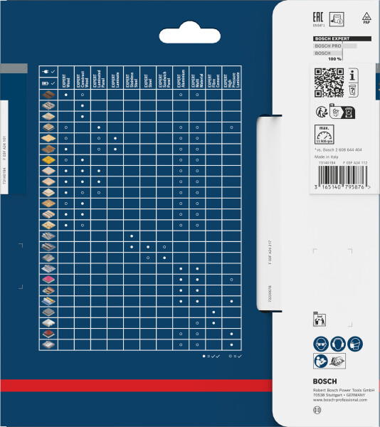 Bosch 2608644021 Expert Cirkelzaagblad - 160 X 20 X 48T - Hout - Carbide - Detailed view of the product